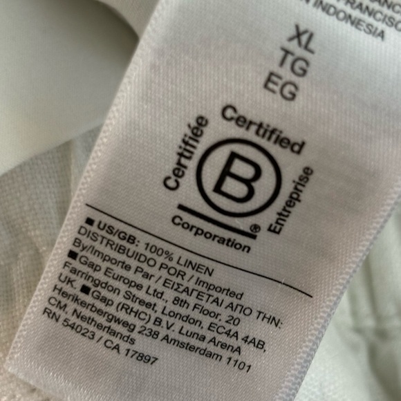 Athleta Cabo White Linen Drawstring Jogger Pants - Picture 9 of 13